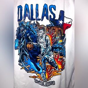 Brand New Luka Doncic Dallas Mavericks Skeleton White Mens Large T Shirt